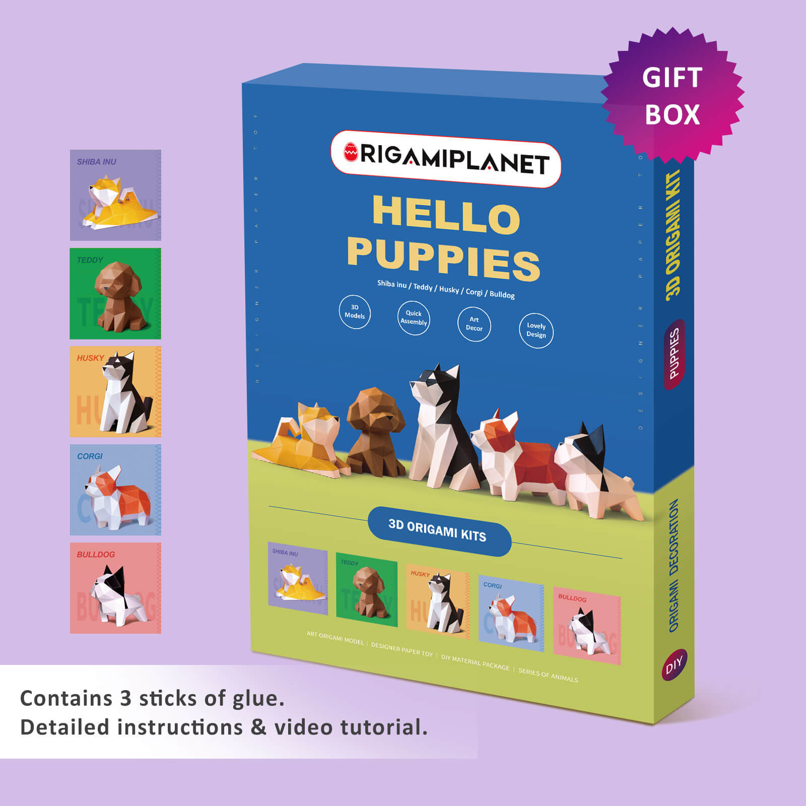 5 Puppies Origamiplanet 5-puppies-origamiplanet